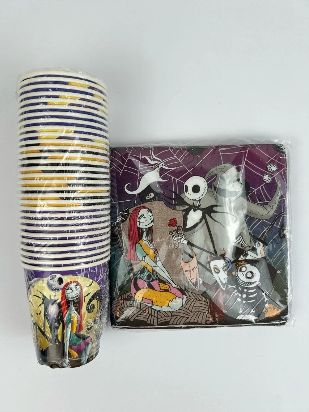 Nightmare Before Christmas 120 pcs Party Tableware Set Plates Cups Napkins